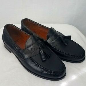 Allen Edmonds Maxfield Black Leather Tassel Loafers Mens Size 10.5